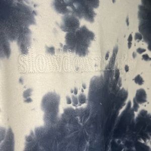 Original Use Crewneck Large Tye Dye “SLOWDOWNANDENJOY” Soft Comfy Cute